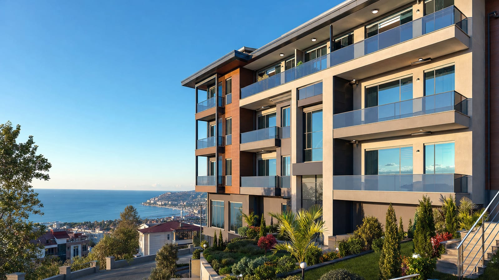 Sea-View 3+1 Apartment in Ortahisar